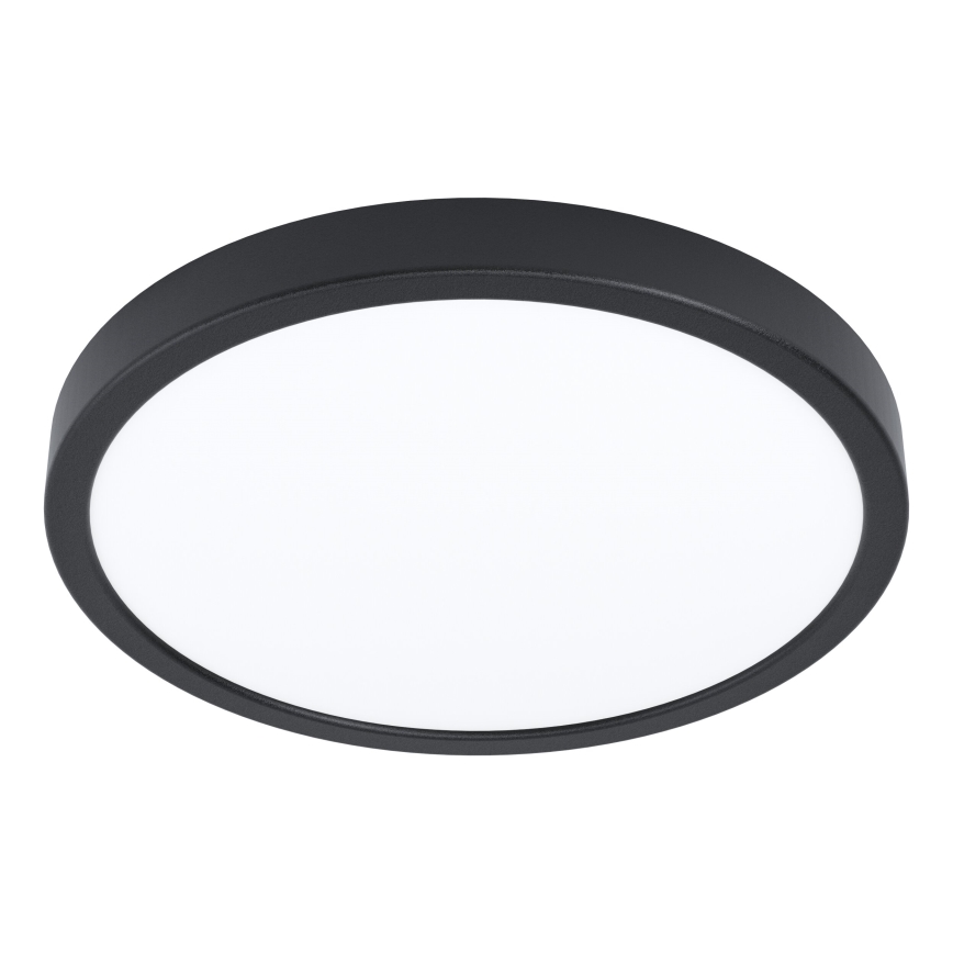 Eglo - Plafonnier LED avec capteur, 20,5 W / 230 V, 3000 K, noir, Ø 28,5 cm