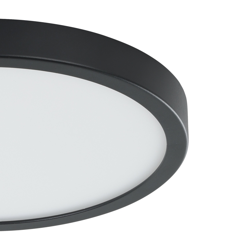 Eglo - Plafonnier LED avec capteur, 20,5 W / 230 V, 3000 K, noir, Ø 28,5 cm