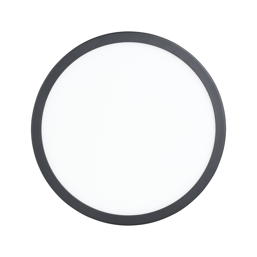 Eglo - Plafonnier LED avec détecteur de mouvement LED/20,5W/230V 3000K noir Ø 28,5 cm