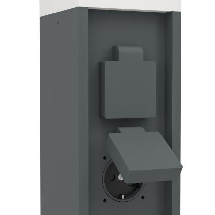 Eglo - Lampe d'extérieur avec 2 prises 1xE27/25W/230V IP54 anthracite