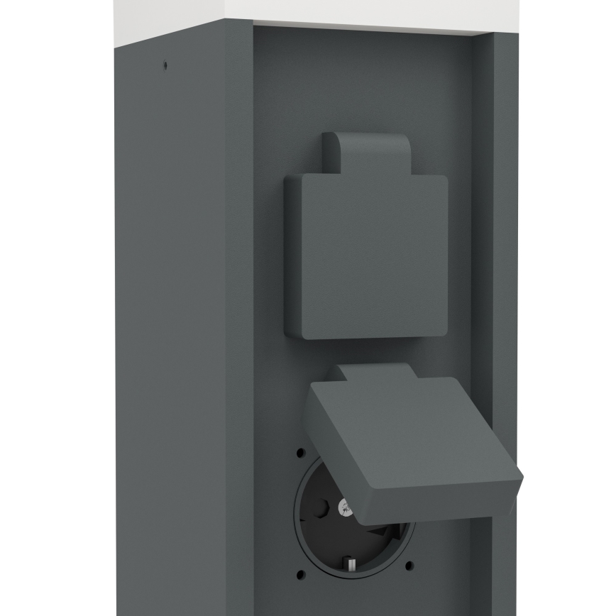 Eglo - Lampe d'extérieur avec 2 prises 1xE27/25W/230V IP54 anthracite