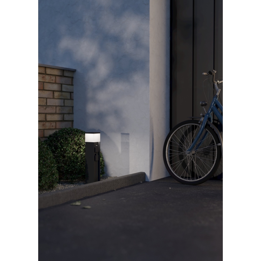 Eglo - Lampe d'extérieur avec 2 prises 1xE27/25W/230V IP54 anthracite