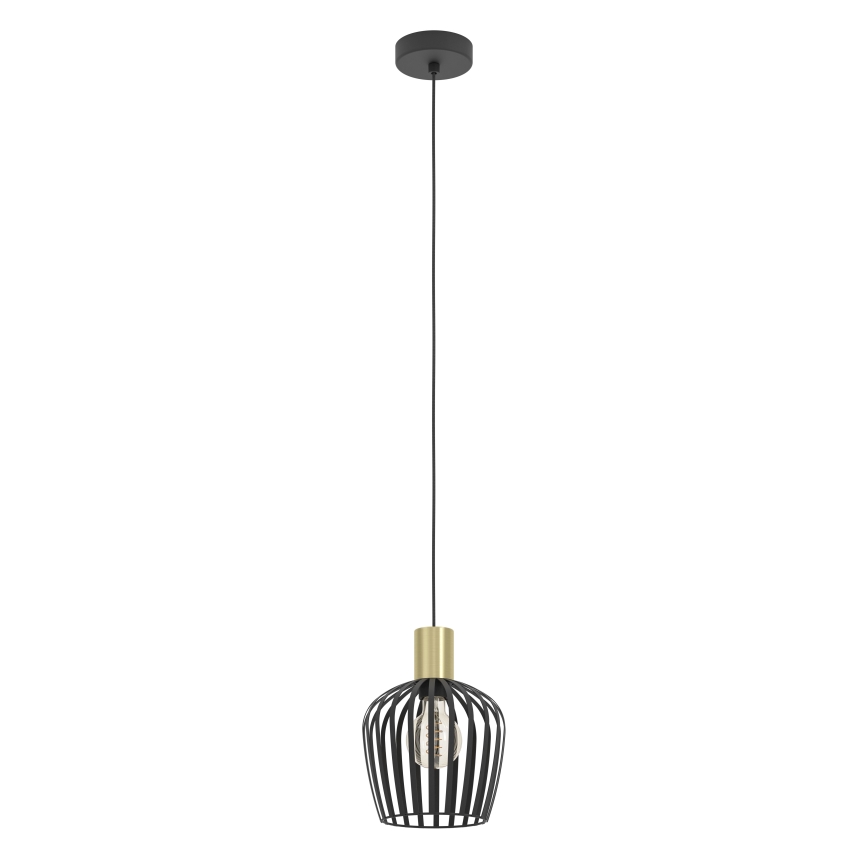 Eglo - Suspension filaire 1xE27/40W/230V noir/doré