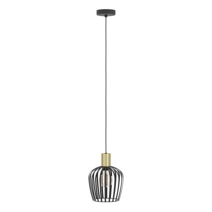 Eglo - Suspension filaire 1xE27/40W/230V noir/doré