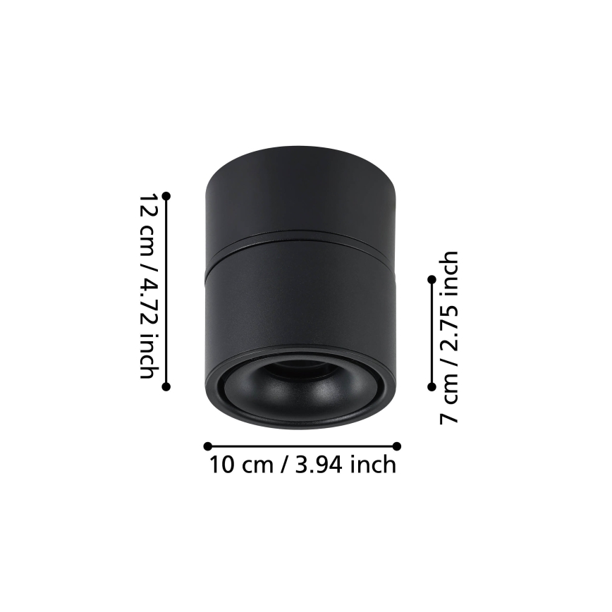 Eglo - Spot LED/8W/230V 3000K noir