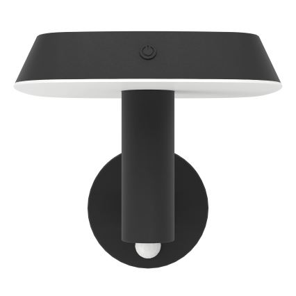 Eglo - Luminaire solaire LED avec détecteur, 8,5 W / 3,7 V, 2200 mAh, IP44