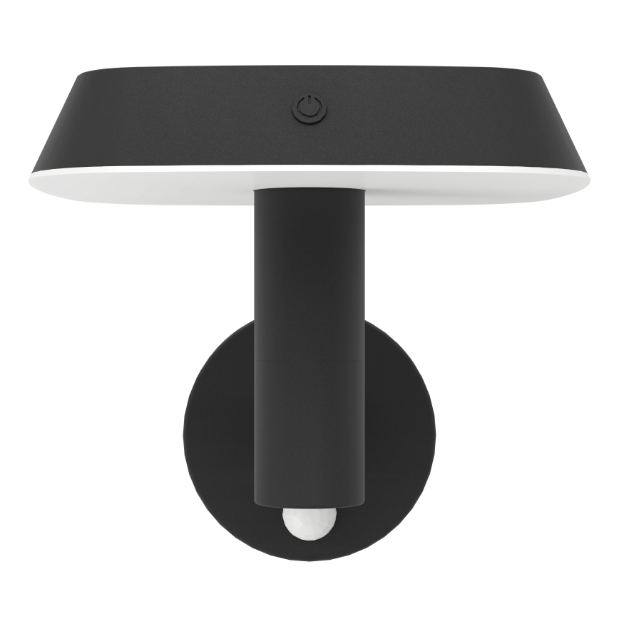 Eglo - Luminaire solaire LED avec détecteur, 8,5 W / 3,7 V, 2200 mAh, IP44