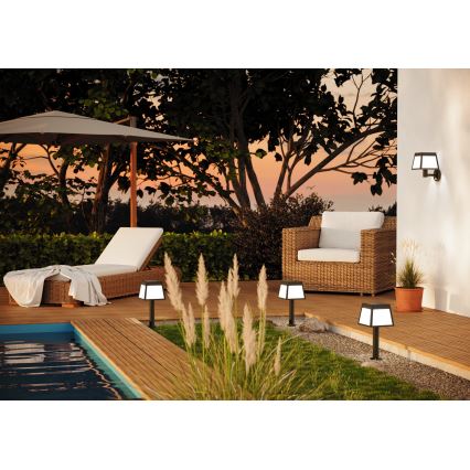 Eglo - Éclairage solaire avec détecteur LED/7,5W/3,7V 56cm IP44