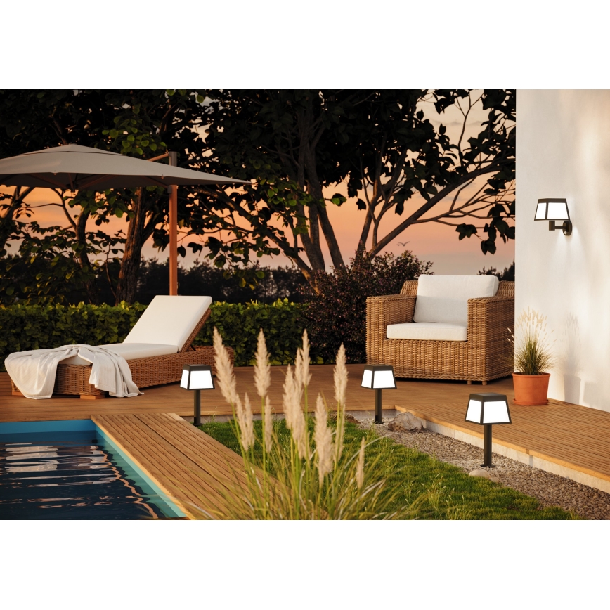 Eglo - Éclairage solaire avec détecteur LED/7,5W/3,7V 56cm IP44
