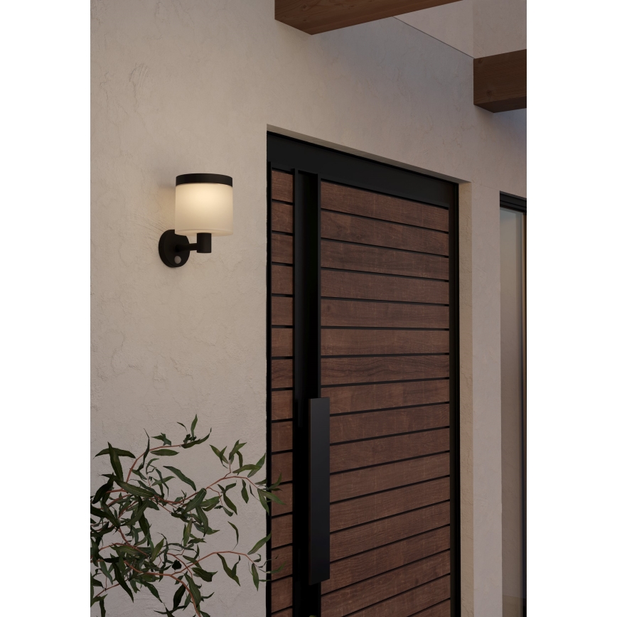 Eglo - Applique murale solaire avec détecteur LED/7,5W/3,7V IP44