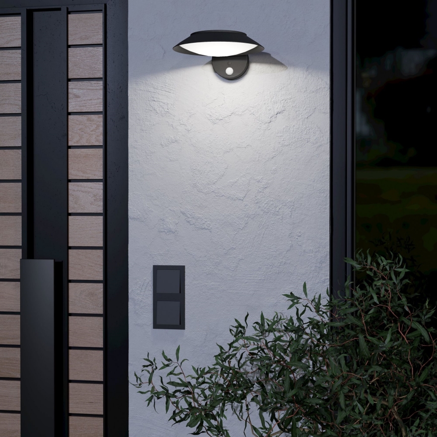 Eglo - Applique murale solaire LED avec détecteur LED/7W/3,7V 2200 mAh IP44