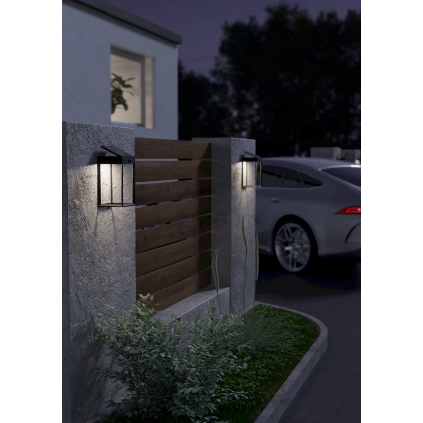 Eglo - Applique murale solaire avec détecteur LED/6,5W/3,7V IP44