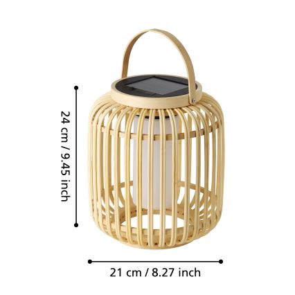 Eglo - Lampe de table solaire LED/3,3W/3,7V 1800mAh IP44
