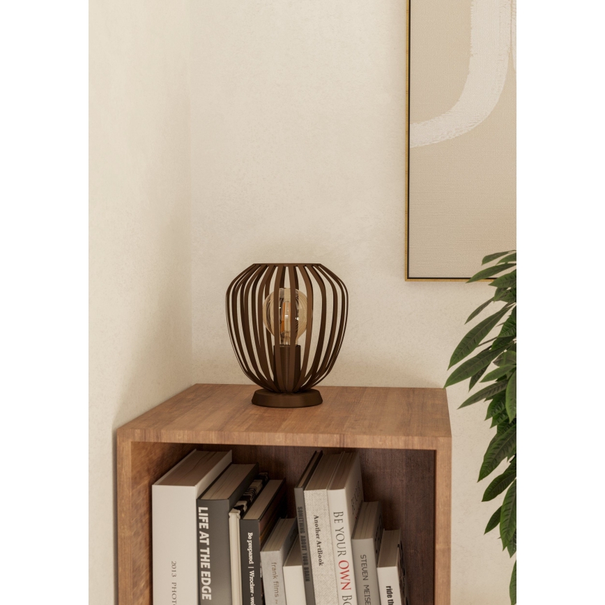 Eglo - Lampe de table 1xE27/40W/230V bronze