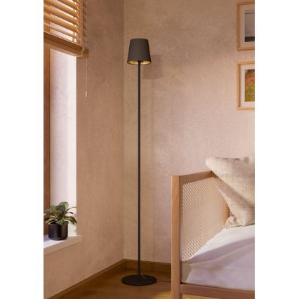 Eglo - Lampadaire 1xE14/7,5W/230V noir/marron