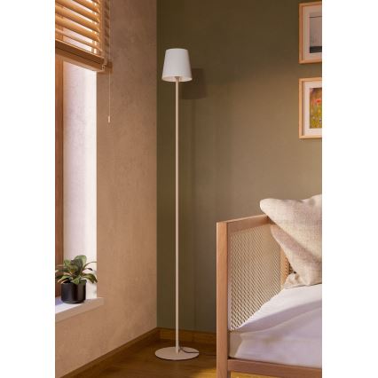 Eglo - Lampadaire 1xE14/7,5W/230V crème/blanc