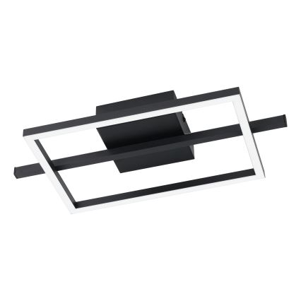 Eglo - Plafonier RGBW à intensité variable LED/17W/230V 2700-6500K noir + télécommande