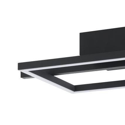 Eglo - Plafonier RGBW à intensité variable LED/17W/230V 2700-6500K noir + télécommande