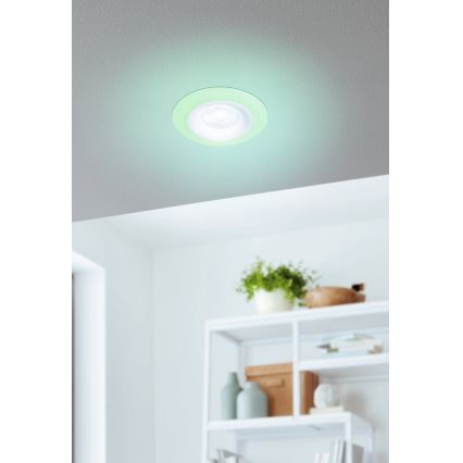 Eglo - LOT 3x Spot RGBW encastrable salle de bain à intensité variable 3xLED/3,8W/230V 2700-6500K IP44 + télécommande