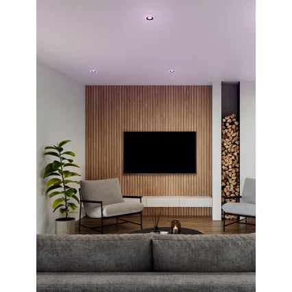 Eglo - LOT 3x Spot RGBW encastrable salle de bain à intensité variable 3xLED/3,8W/230V 2700-6500K IP44 + télécommande