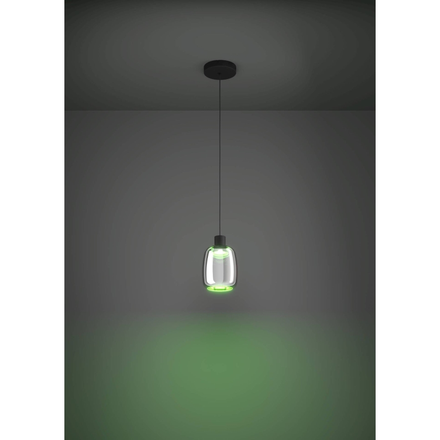 Eglo - Suspension filaire RGBW à intensité variable LED/3,7W/230V 2700-6500K noir ZigBee