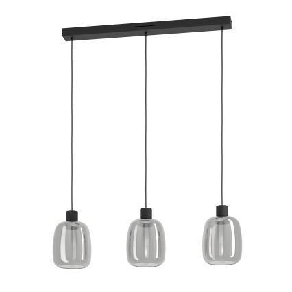 Eglo - Suspension filaire RGBW à intensité variable 3xLED/3,7W/230V 2700-6500K gris