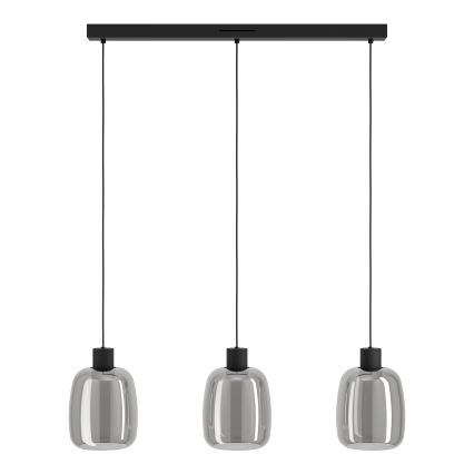 Eglo - Suspension filaire RGBW à intensité variable 3xLED/3,7W/230V 2700-6500K gris