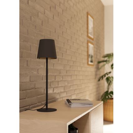 Eglo - Lampe de table 1xE14/40W/230V noire/marron