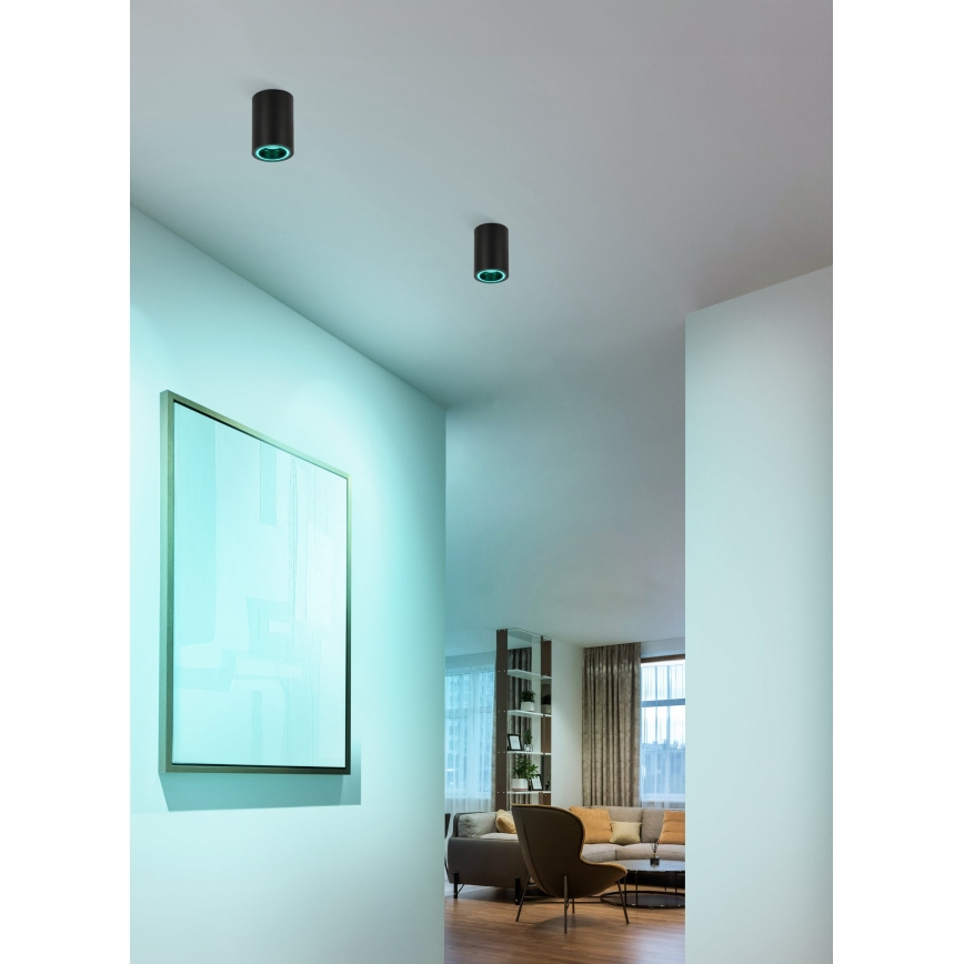 Eglo - Spot RGBW à intensité variable LED/4,9W/230V 2700-6500K noir