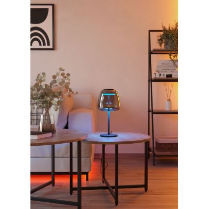 Eglo - Lampe de table dimmable LED RGBW LED/7,7W/230V 2700-6500K verre fumé