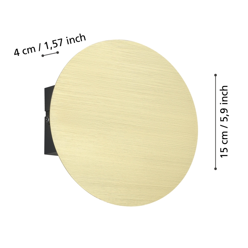 Eglo - Applique murale LED/4W/230V 3000K doré