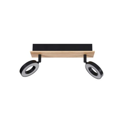 Eglo - Spot LED 2xLED/4,2W/230V noir/marron