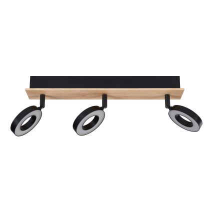 Eglo - Spot LED 3xLED/4,2W/230V noir/marron