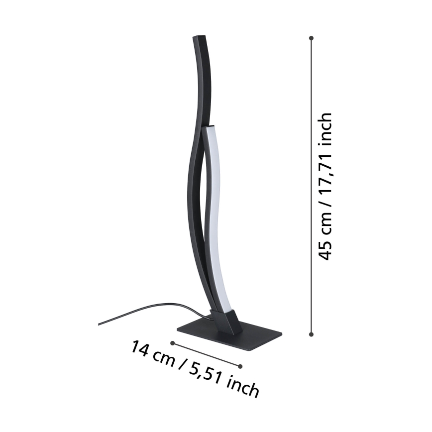 Eglo - Lampe de table LED/12W/230V 4000K noir