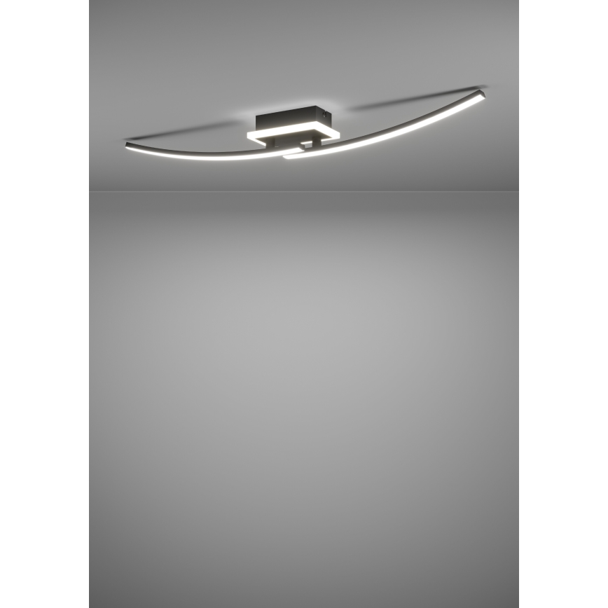 Eglo - Plafonnier LED/12W/230V 4000K noir