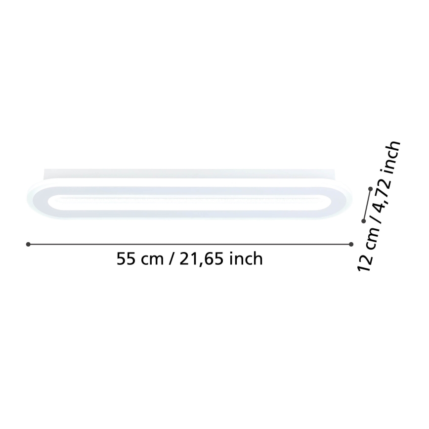 Eglo - Plafonnier à intensité variable LED/20W/230V 2700-6500K blanc + télécommande