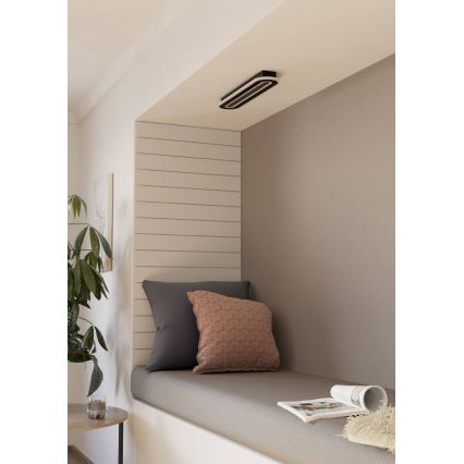 Eglo - Plafonnier à intensité variable LED/20W/230V 2700-6500K noir + télécommande
