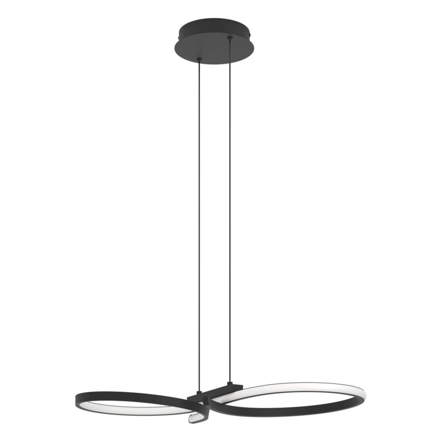 Eglo - Suspension filaire LED/21W/230V 3000K noir