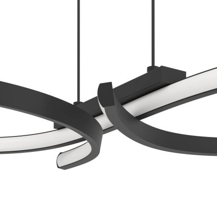 Eglo - Suspension filaire LED/21W/230V 3000K noir