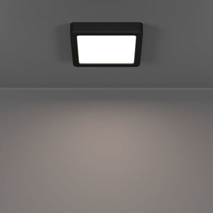 Eglo - Plafonnier LED/7W/230V 2700/4000/6500K 15x15cm noir