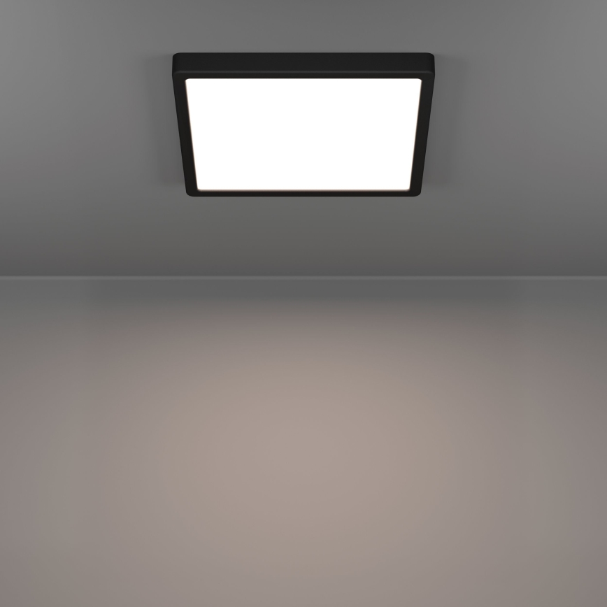 Eglo - Plafonnier LED/13W/230V 2700/4000/6500K 29x29cm noir