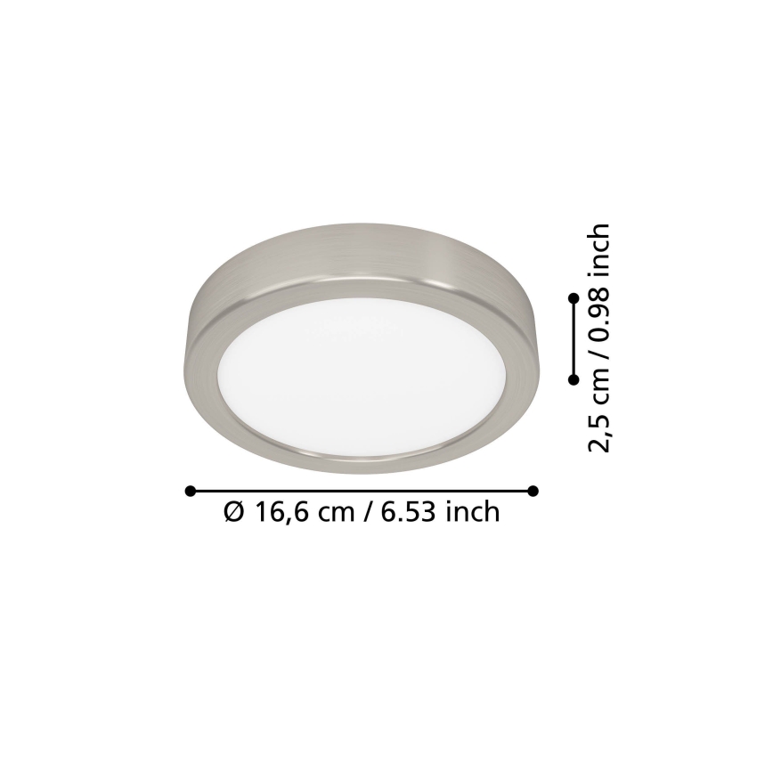 Eglo - Plafonnier LED 7,5 W/230 V 2700/4000/6500 K Ø 16,6 cm chrome mat