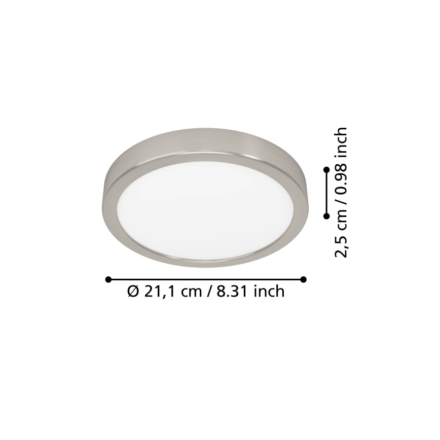 Eglo - Plafonnier LED/11,5W/230V 2700/4000/6500K Ø 21,1 cm chrome mat