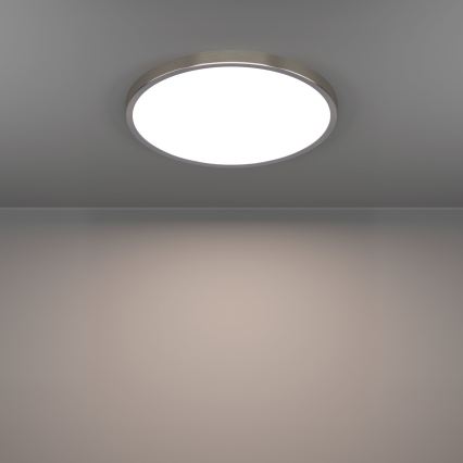 Eglo - Plafonnier LED 17 W (230 V), températures de couleur 2700/4000/6500 K, Ø 38,9 cm, chrome mat