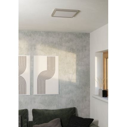 Eglo - Plafonnier LED/13W/230V 2700/4000/6500K 29x29 cm chrome mat