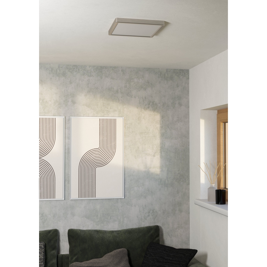 Eglo - Plafonnier LED/13W/230V 2700/4000/6500K 29x29 cm chrome mat