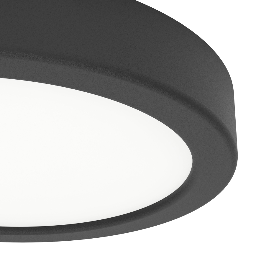 Eglo - Plafonnier LED pour salle de bains LED/7,5W/230V Ø 16,6 cm IP44 noir