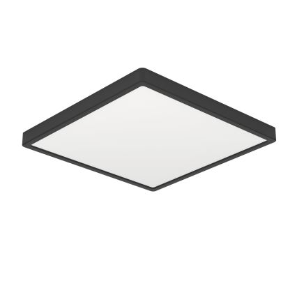 Eglo - Plafonnier LED pour salle de bains, 7 W, 230 V, 15 x 15 cm, IP44, noir