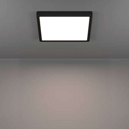 Eglo - Plafonnier LED pour salle de bains LED/13W/230V 29x29 cm IP44 noir