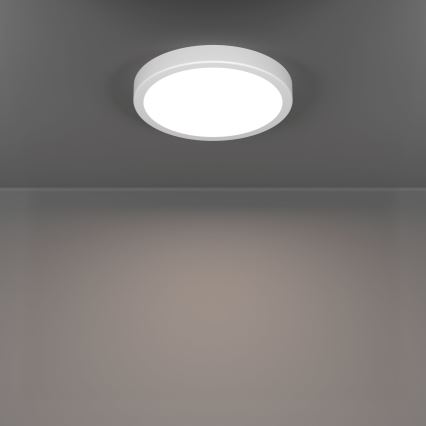 Eglo - Plafonnier LED pour salle de bains, LED 11,5 W / 230 V, 2700/4000/6500 K, Ø 21,1 cm, IP44, blanc